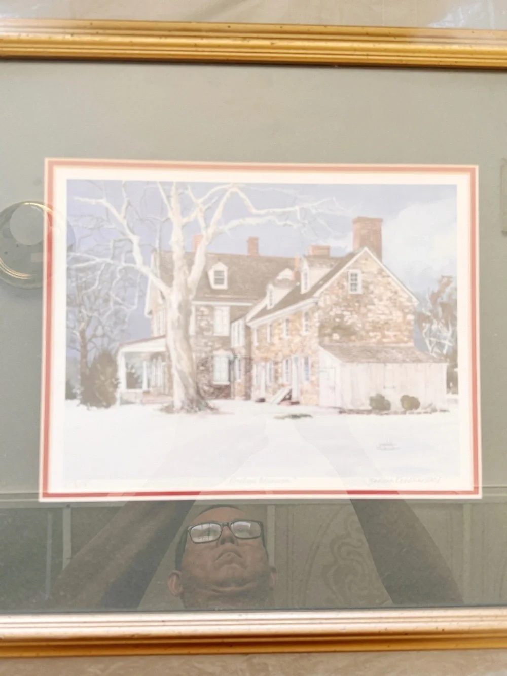 Joanna Krasnansky Signed Lithograph Bolton Mansion #209/375 Framed Wall Art